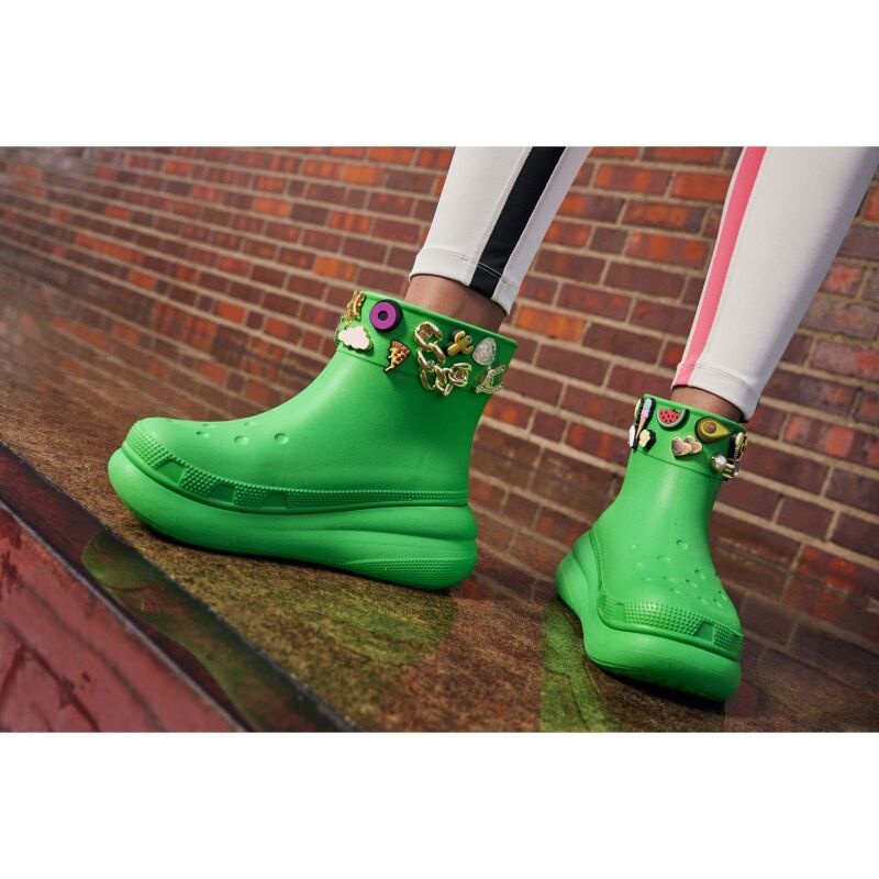 Crocs™ Classic Crush Rain Boot Grass Green