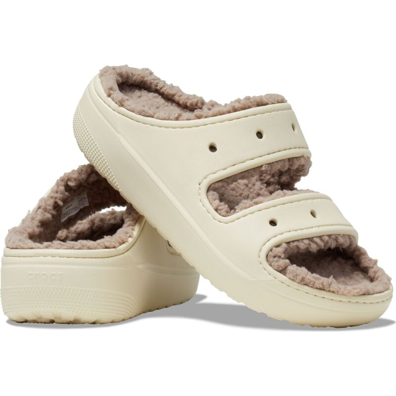 Crocs™ Classic Cozzzy Sandal Bone/Mushroom