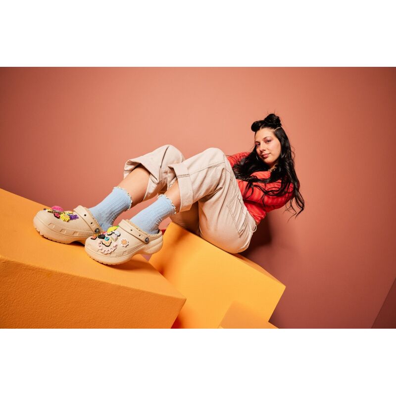Crocs™ Classic Platform Lined Clog W Bone