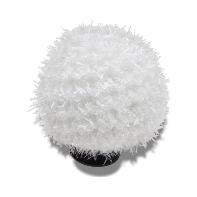 Crocs™ Jibbitz White Metallic Puff Ball 