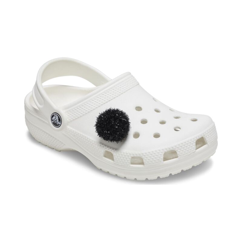 Crocs™ Jibbitz Black Metallic Puff Ball 