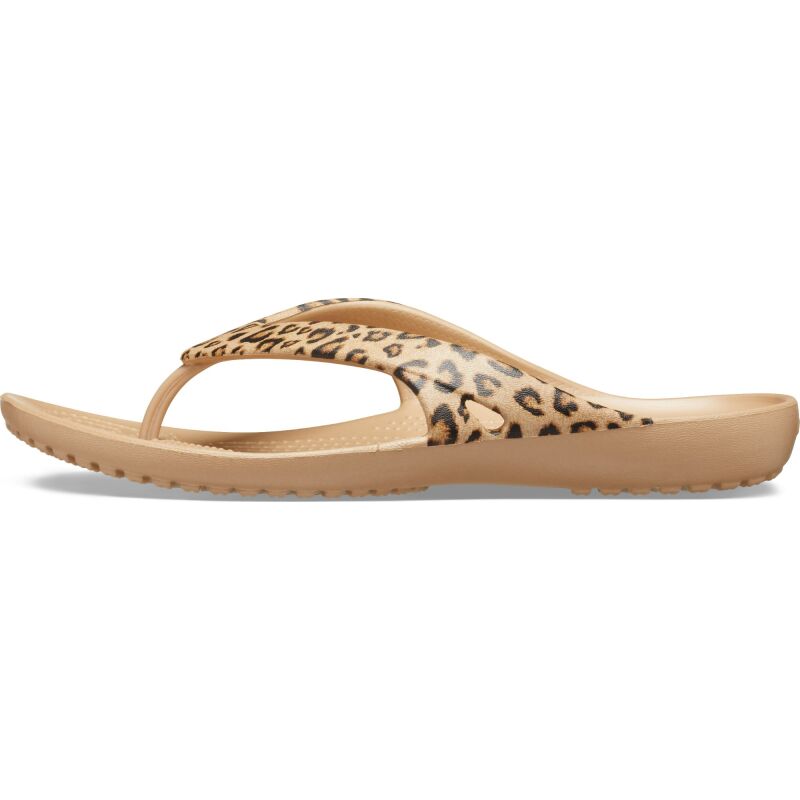 Crocs™ Kadee II Leopard Flip Women's Leopard/Gold