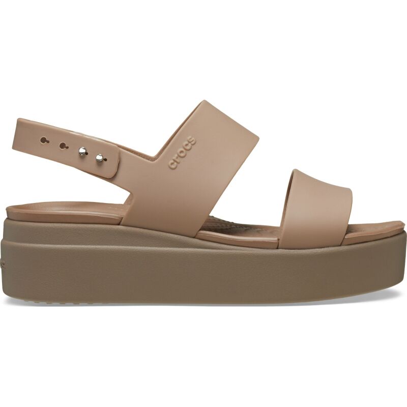 Crocs™ Brooklyn Low Wedge Womens Latte/Mushroom