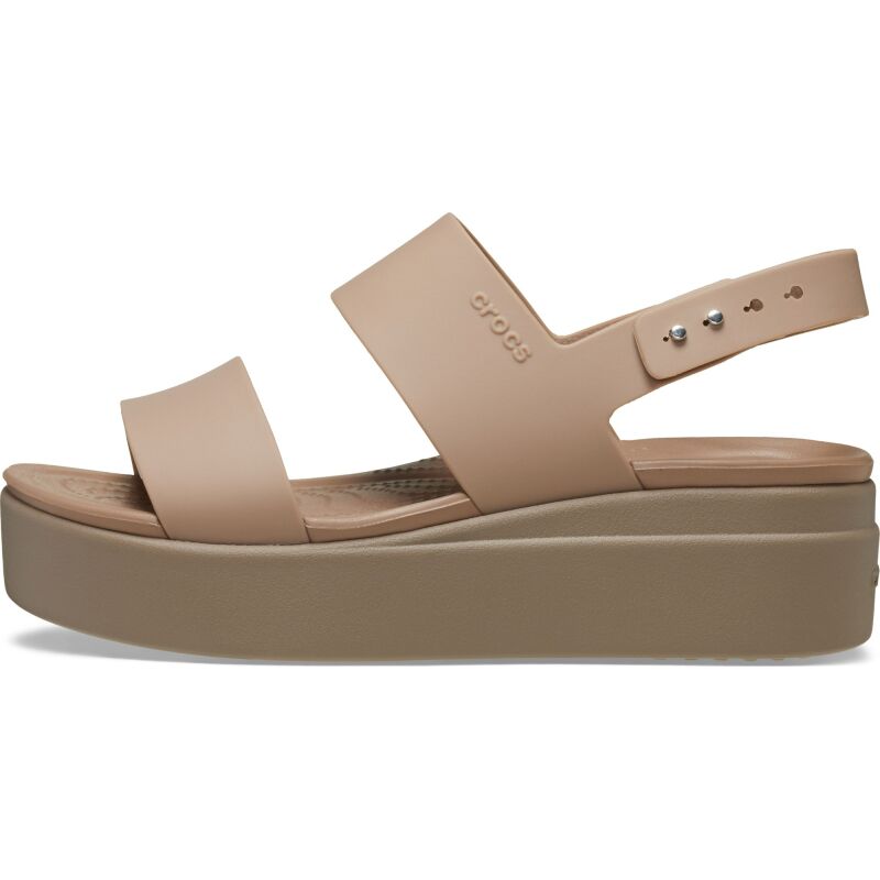 Crocs™ Brooklyn Low Wedge Womens Latte/Mushroom