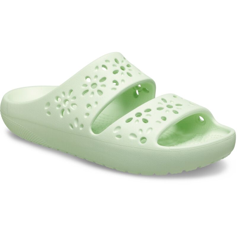 Crocs™ Classic Floral Cut Out Sandal Jade Tint