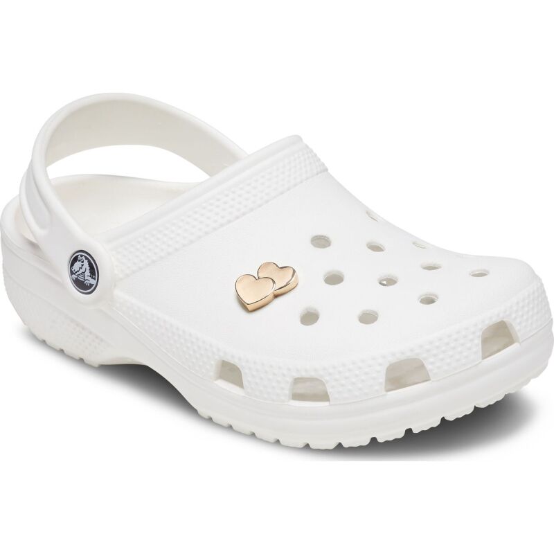 Crocs™ Jibbitz Gold Double Heart 
