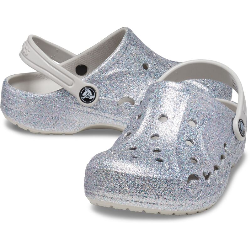 Crocs™ Baya Glitter Clog Kid's 207015 Silver
