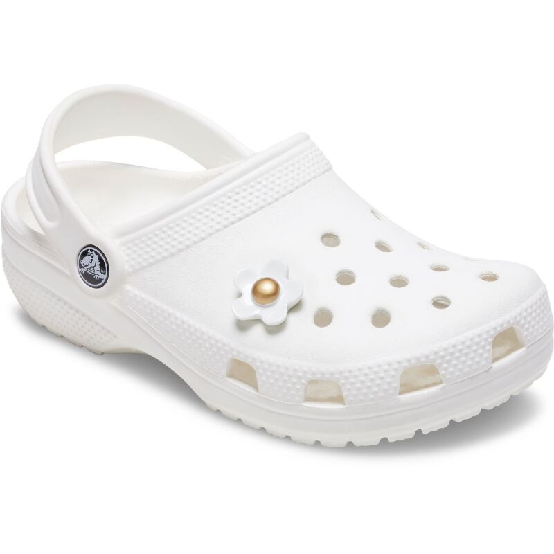 Crocs™ Jibbitz White Daisy With Gold Center 