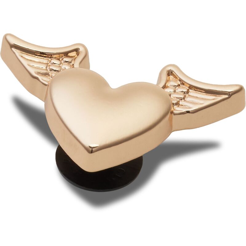 Crocs™ Jibbitz Gold Heart With Wings 