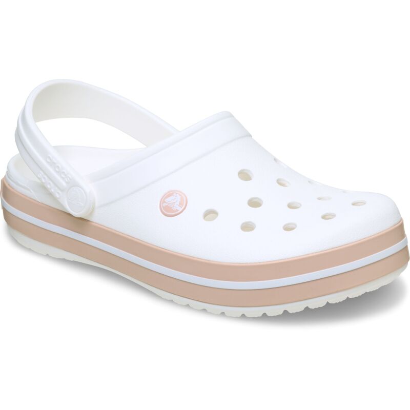 Crocs™ Crocband White/Pink Caramel