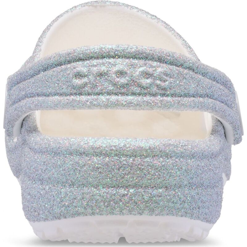 Crocs™ CLASSIC IRIDESCENT GLITTER CLOG KID'S 210986 White
