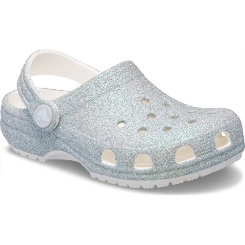 Crocs™ CLASSIC IRIDESCENT GLITTER CLOG KID'S 210986 White