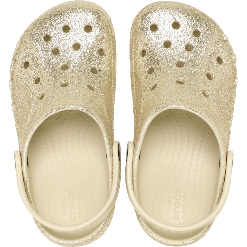 Crocs™ Baya Glitter Clog Kid's 207014 Winter White