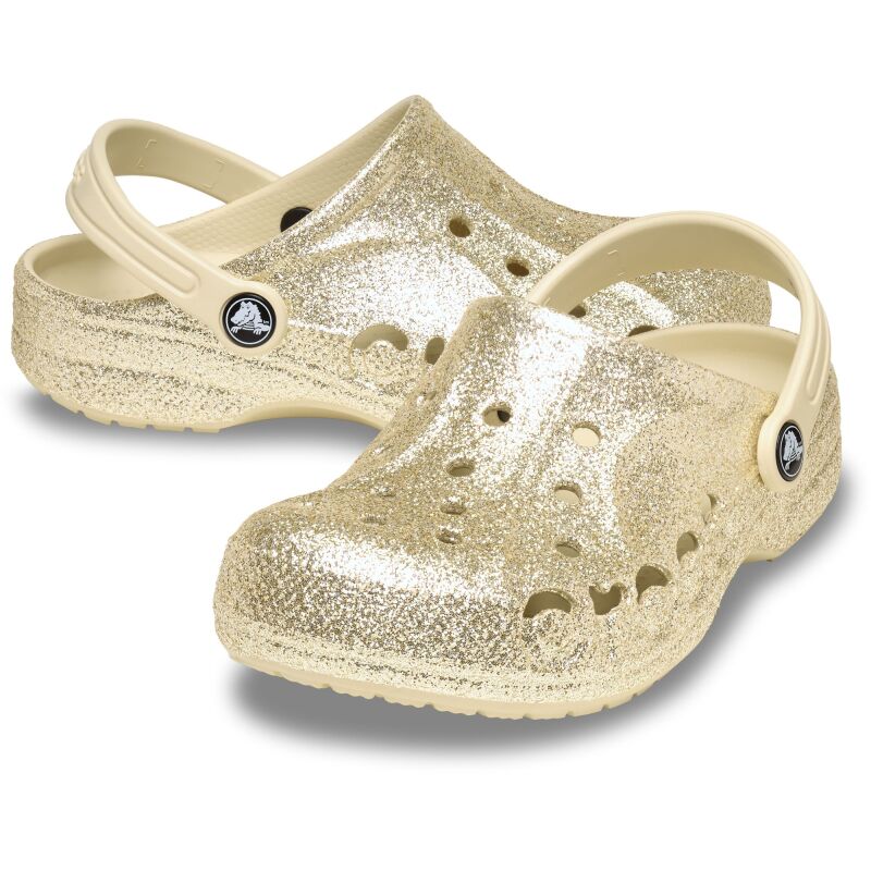 Crocs™ Baya Glitter Clog Kid's 207014 Winter White