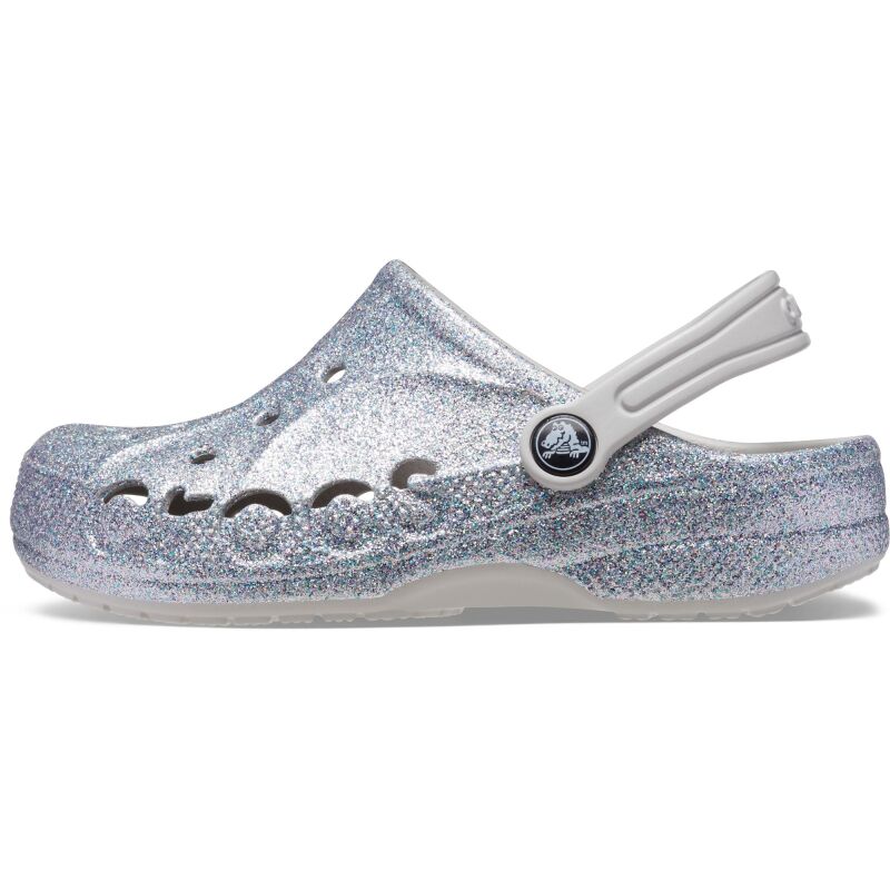 Crocs™ Baya Glitter Clog Kid's 207014 Silver