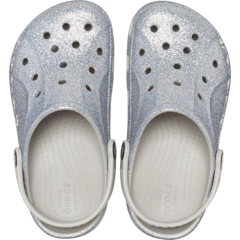 Crocs™ Baya Glitter Clog Kid's 207014 Silver
