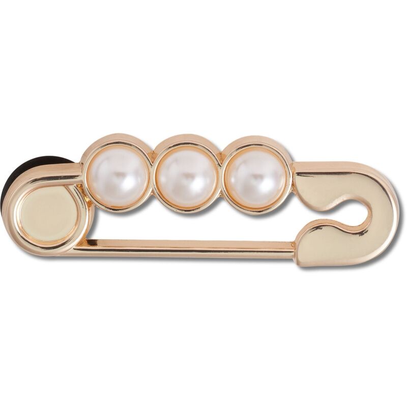Crocs™ Jibbitz Gold And Pearl Safety Pin 
