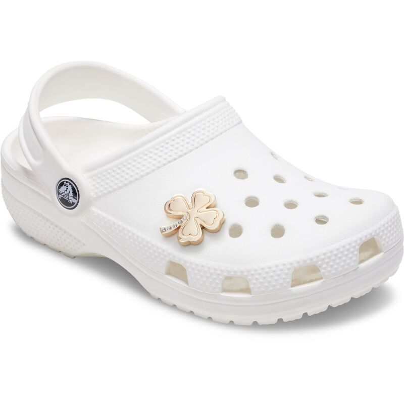 Crocs™ Jibbitz Gold Gem Clover 