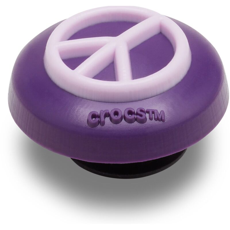 Crocs™ Jibbitz Black And Pink Peace Sign 