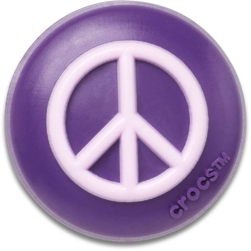 Crocs™ Jibbitz Black And Pink Peace Sign 