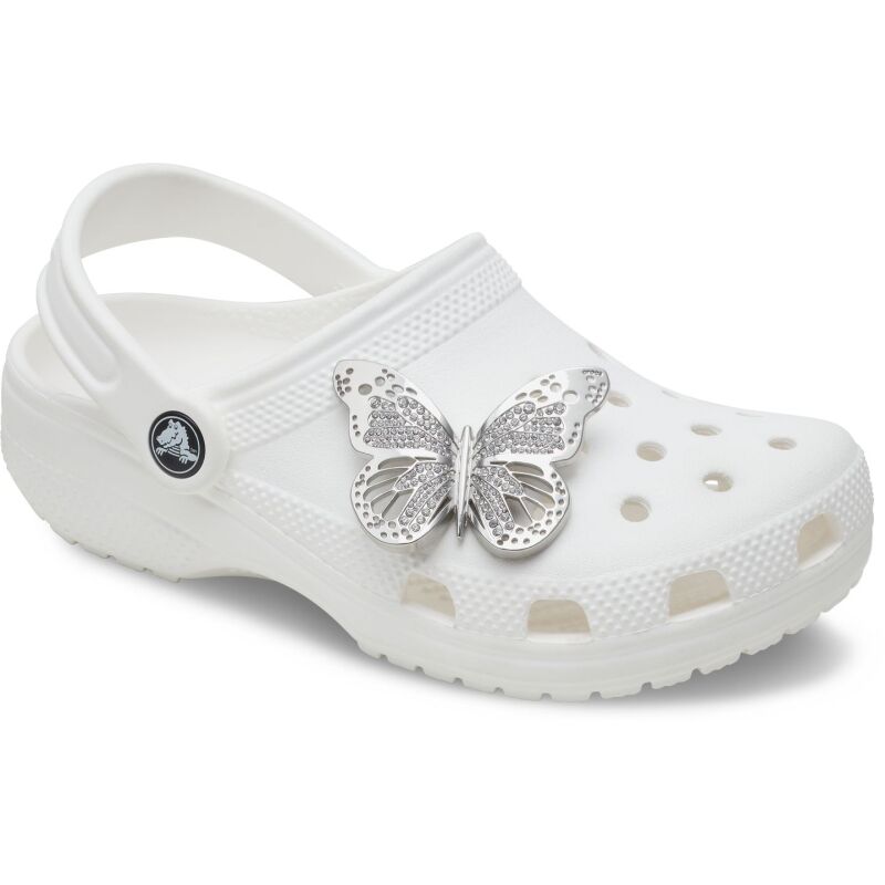 Crocs™ Jibbitz Silver Cutout Butterfly 
