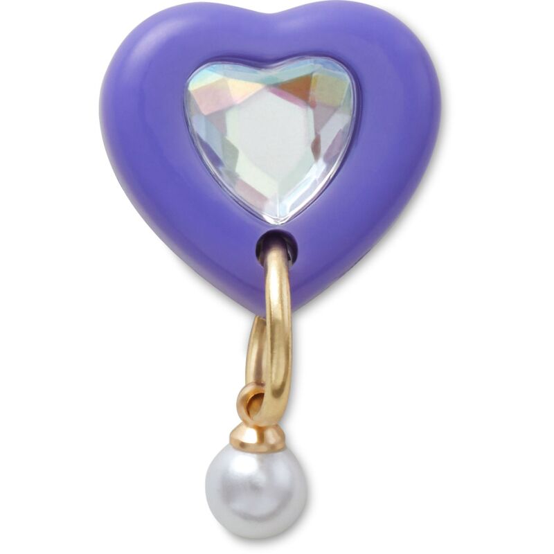 Crocs™ Jibbitz Purple Heart With Pearl 