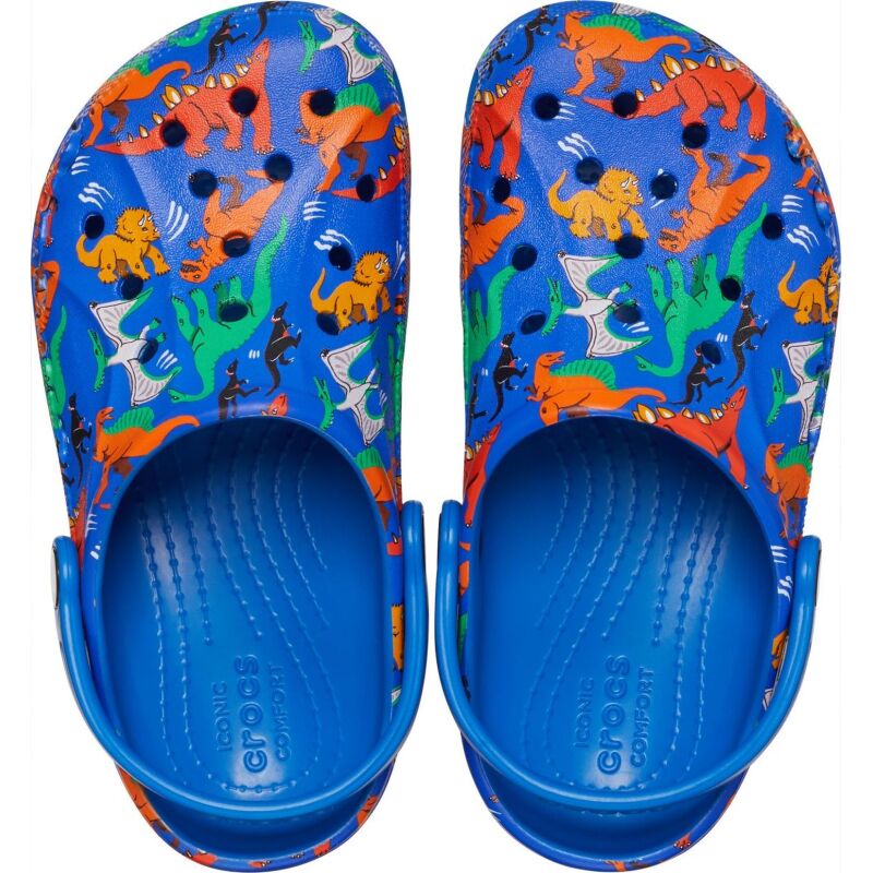 Crocs™ Baya Tie Dye Graphic Clog Kid's Bright Cobalt