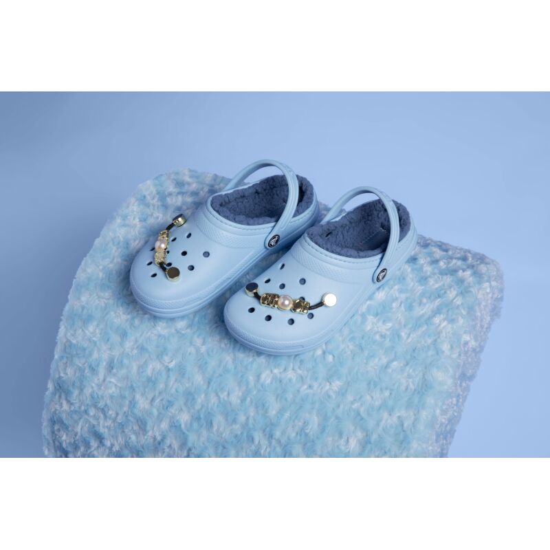 Crocs™ Classic Lined Clog Kid's Blue Calcite