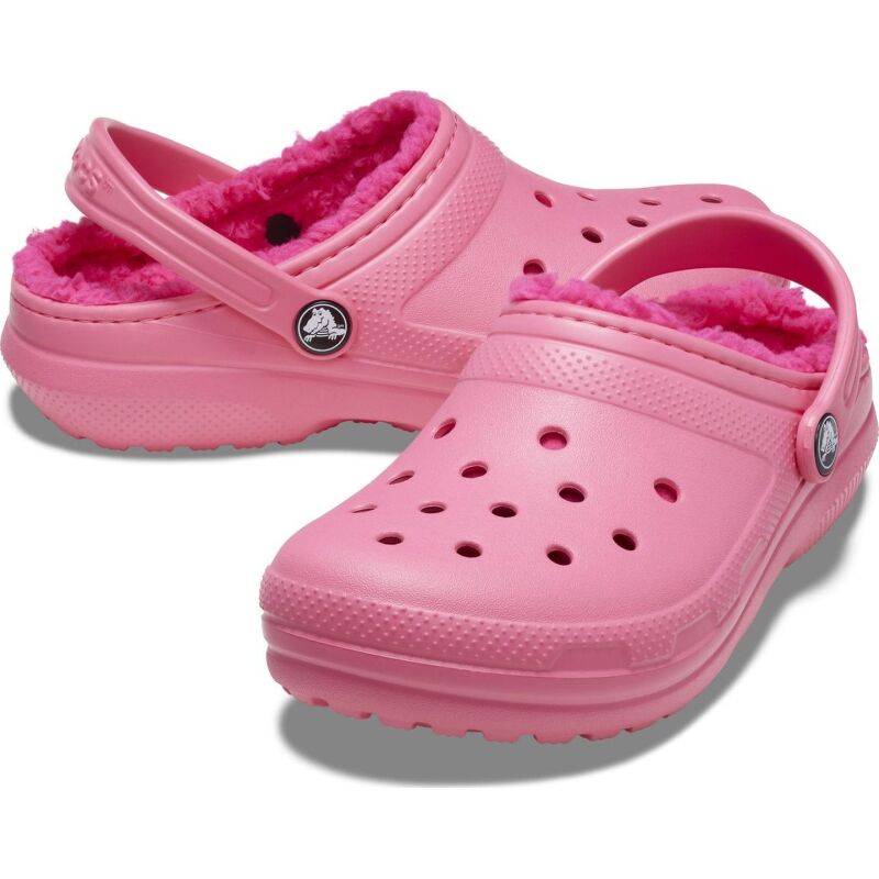 Crocs™ Classic Lined Clog Kid's Hyper Pink
