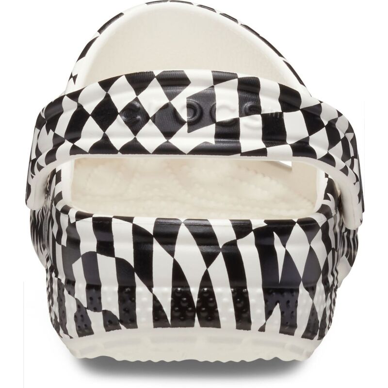 Crocs™ Classic Warped Checker Clog Kid's White/Black