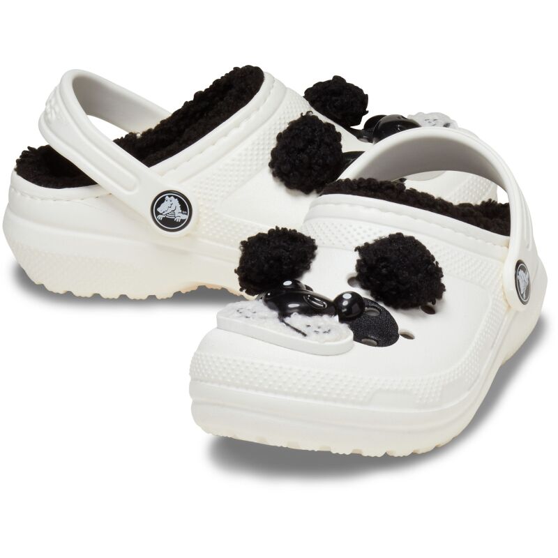 Crocs™ Classic Lined Iam Panda Bear Clog Toddlers' Chalk/Black
