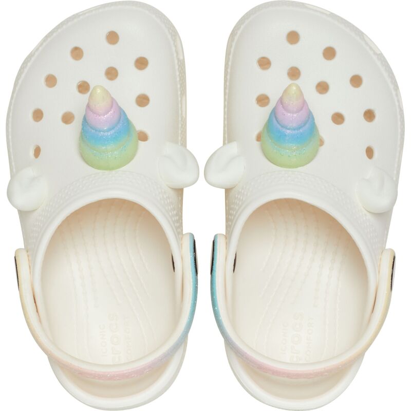 Crocs™ Classic I AM Rainbow Unicorn Clog Toddlers' Chalk