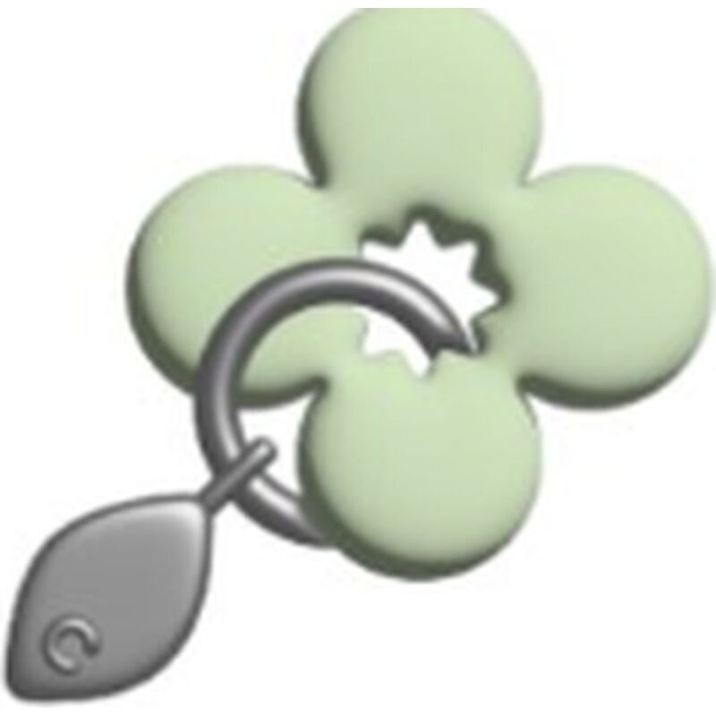 Crocs™ Jibbitz Green Meta Flower Dangle 