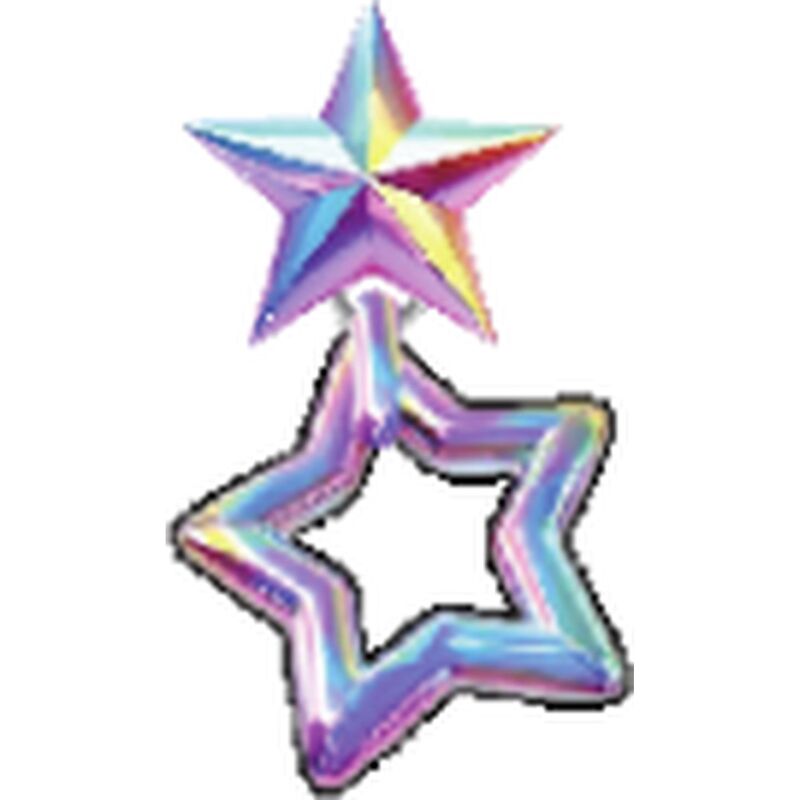 Crocs™ Jibbitz Iridescent Double Star 