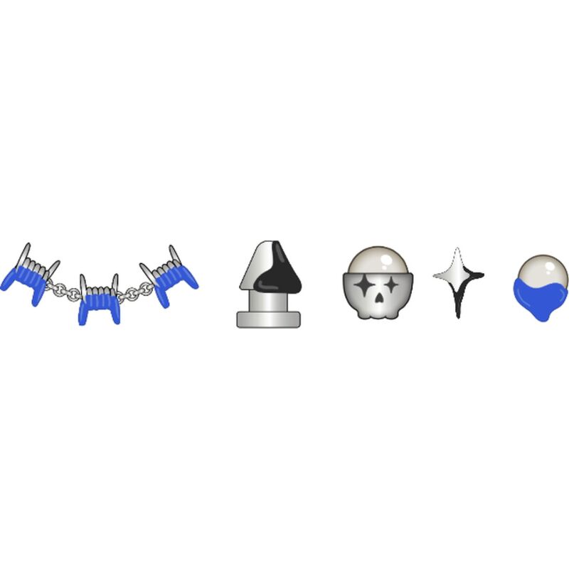Crocs™ Jibbitz Punk Dipped Enamel 5 Pack 