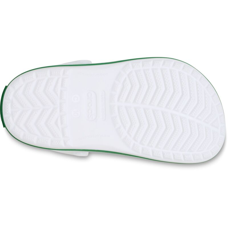 Crocs™ Crocband Clog Kid's 207005 White/Green Ivy