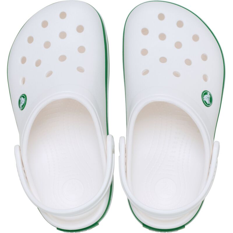 Crocs™ Crocband Clog Kids' White/Green Ivy