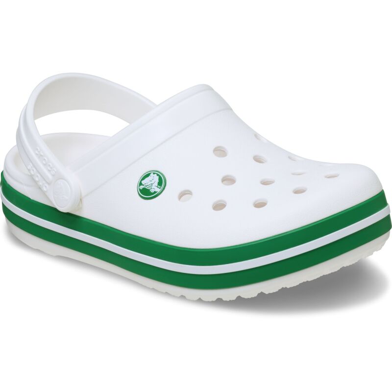 Crocs™ Crocband Clog Kid's 207005 White/Green Ivy