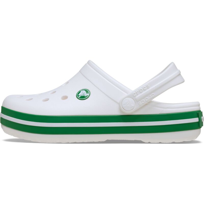 Crocs™ Crocband Clog Kids' White/Green Ivy