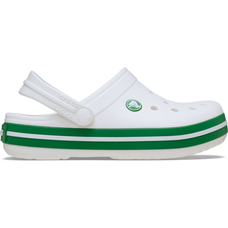 Crocs™ Crocband Clog Kids' White/Green Ivy