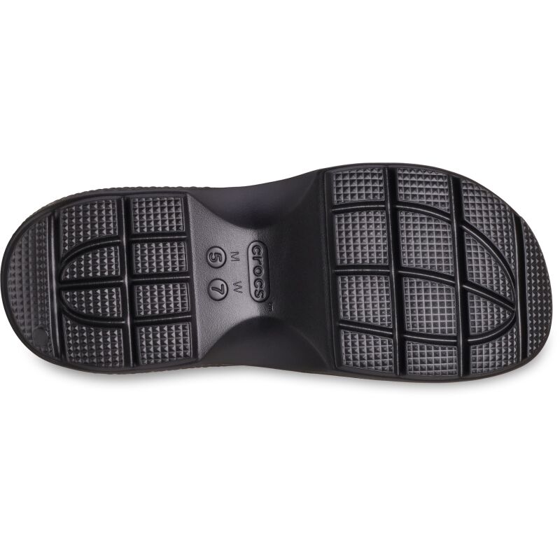 Crocs™ Stomp Metallic Loafer Silver/Black