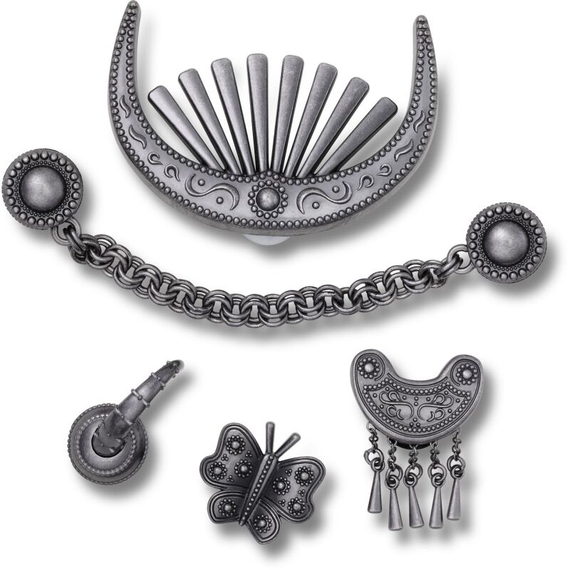 Crocs™ Jibbitz Silver Metal Mix 5 Pack 