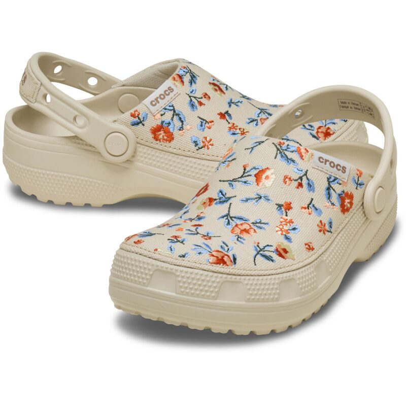 Crocs™ Classic Crafted Floral Clog Frappe
