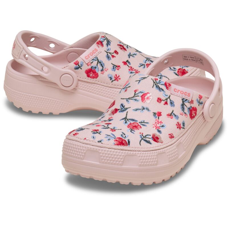 Crocs™ Classic Crafted Floral Clog Cotton Candy
