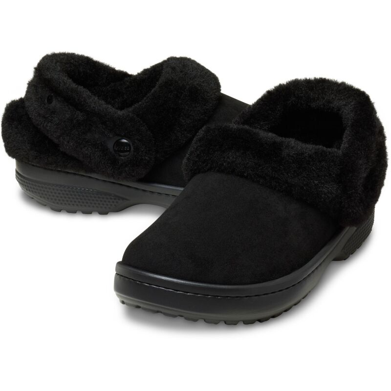 Crocs™ Classic Unfurgettable Sueded Clog Black