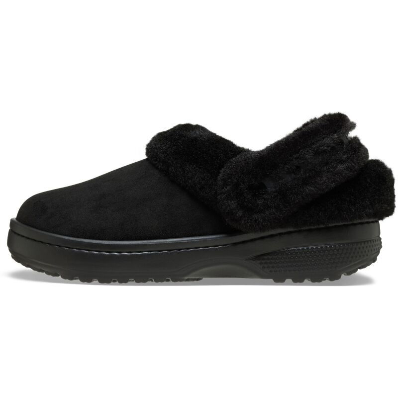 Crocs™ Classic Unfurgettable Vegan Suede Clog Black