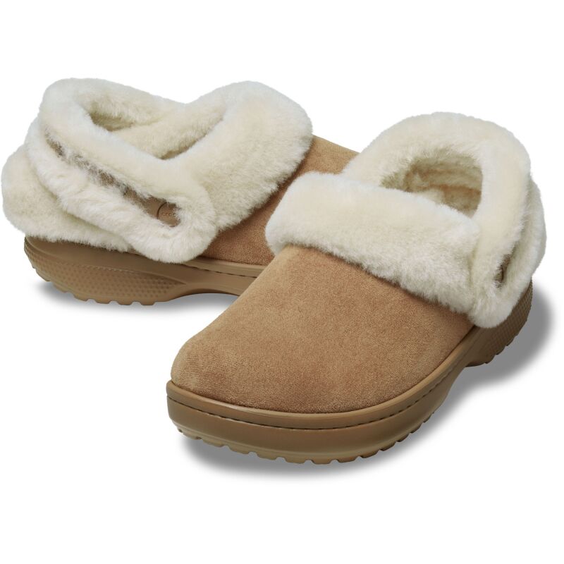 Crocs™ Classic Unfurgettable Vegan Suede Clog Sepia