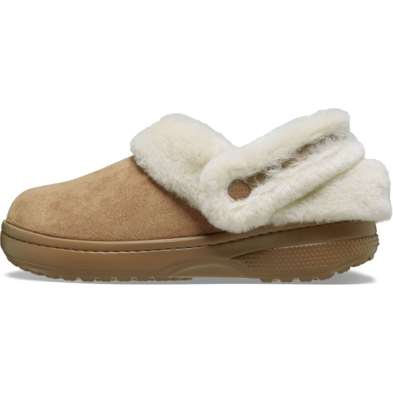 Crocs™ Classic Unfurgettable Vegan Suede Clog Sepia