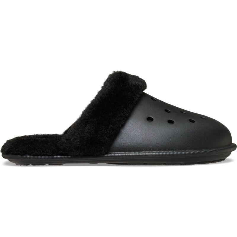 Crocs™ Classic Fuzz Scuff Black