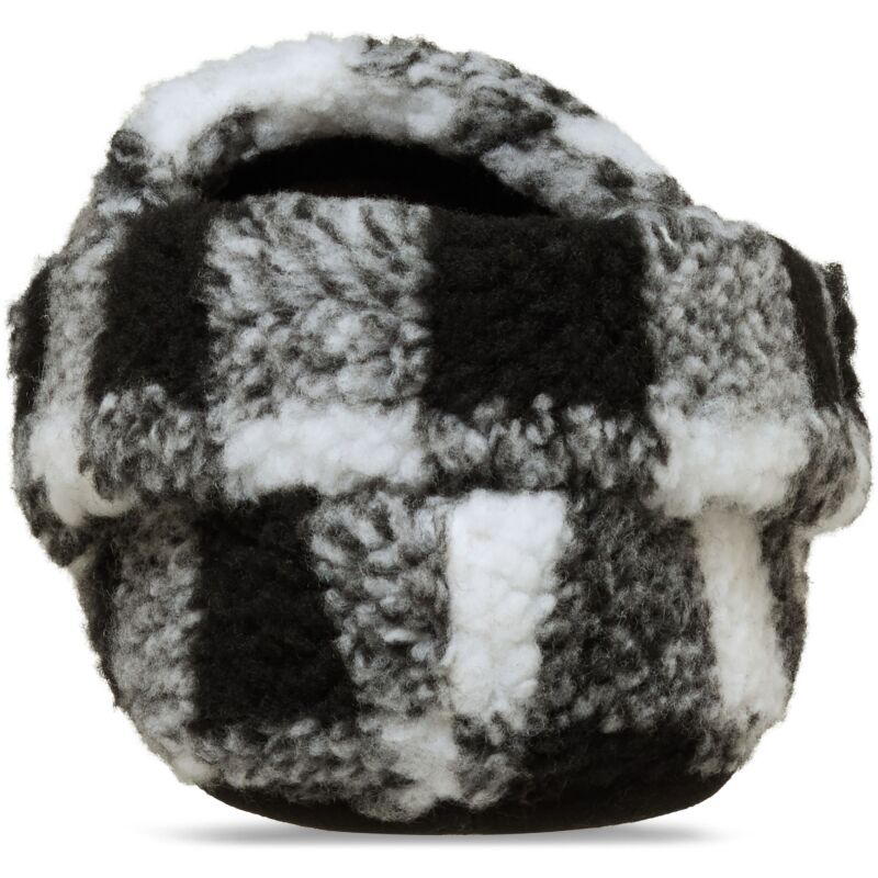 Crocs™ Classic Buff Check Cozzzy Slipper Black/White